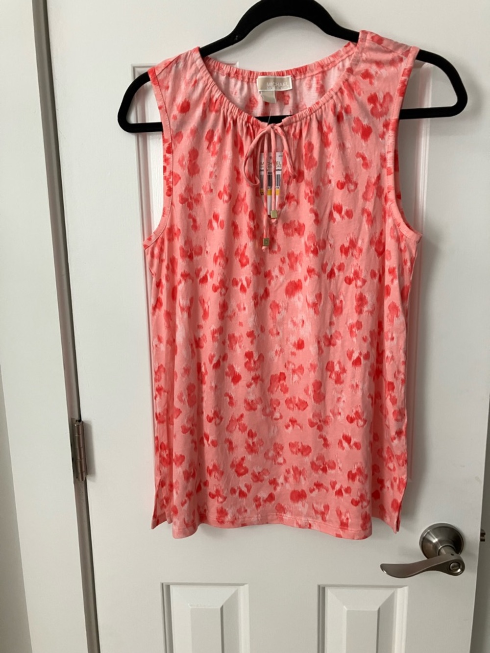 Michael Kors Pink Coral Printed Sleeveless Camisole
